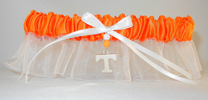 University of Tennessee Inspired Garter with Licensed Collegiate Charm